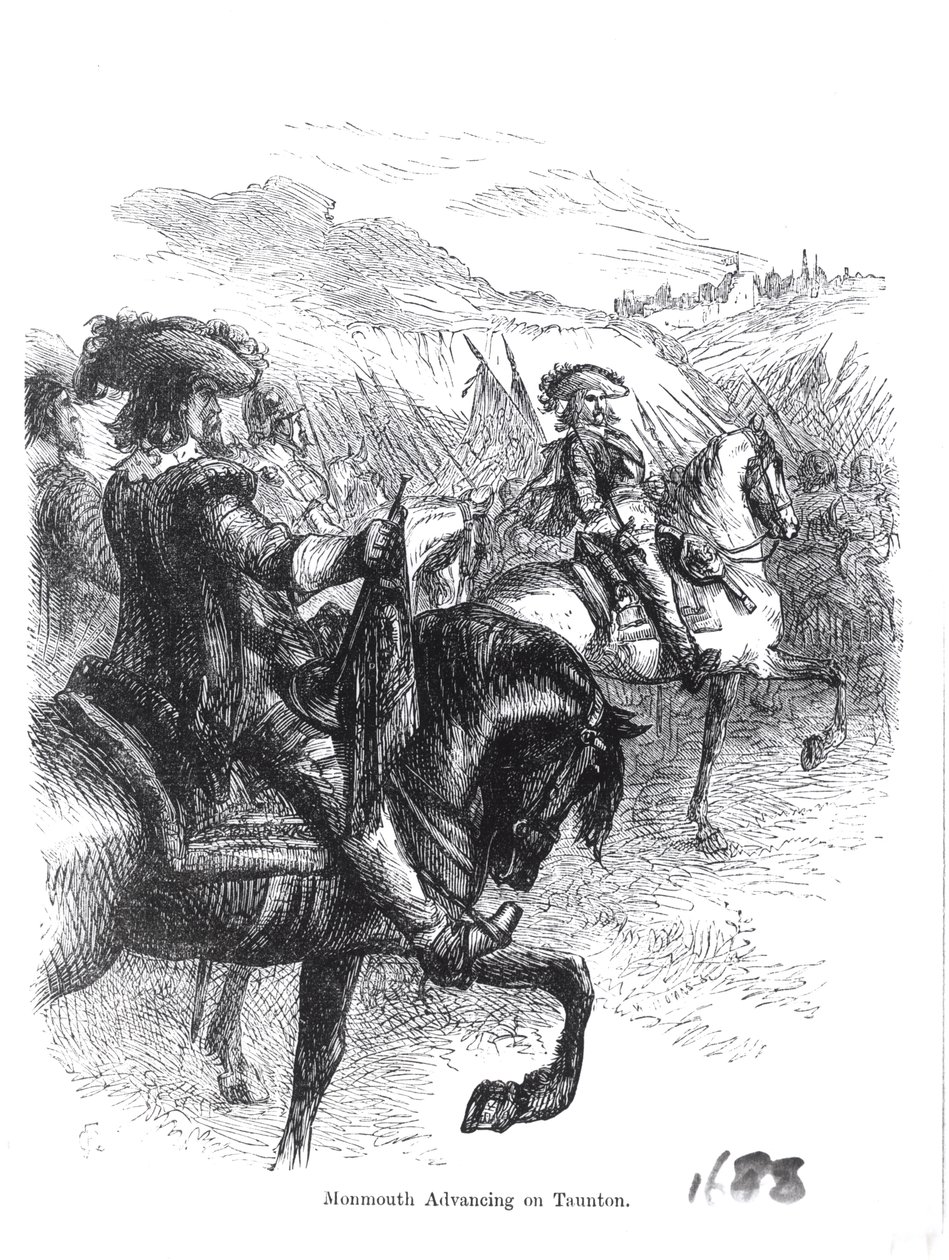 Duque de Monmouth avanzando sobre Taunton de English School