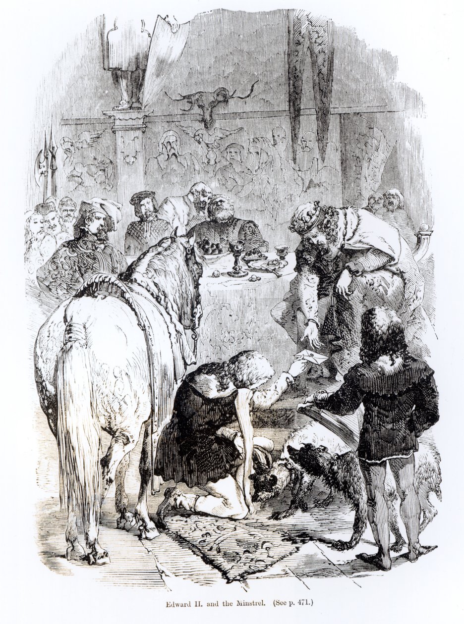 Eduardo II (1284-1327) y el juglar de English School
