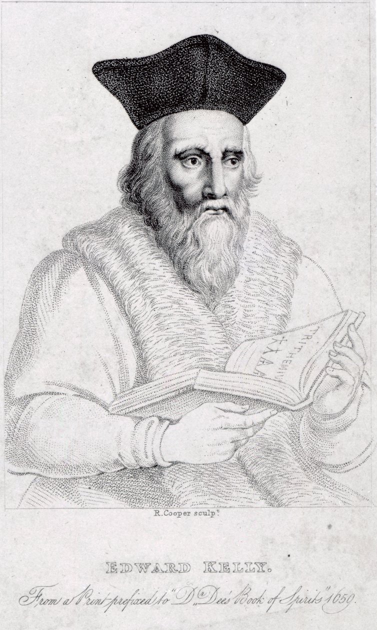 Edward Kelly, grabado por Richard Cooper de English School