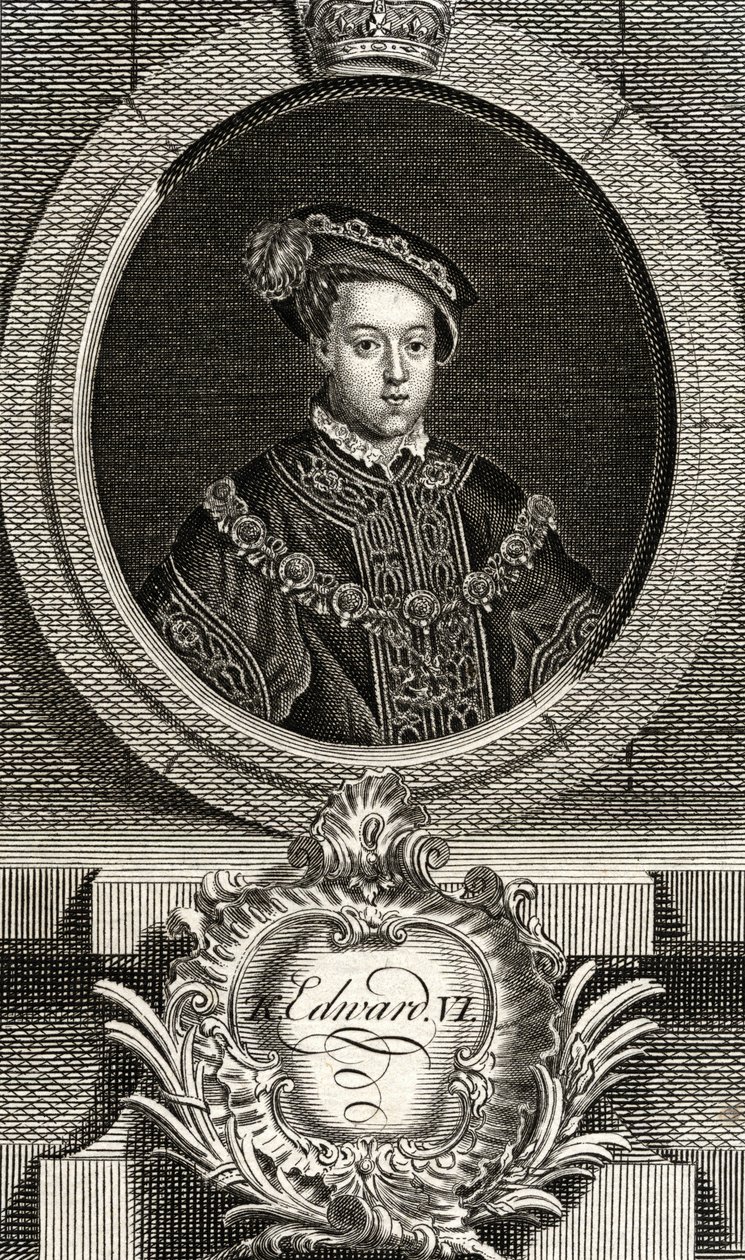 Eduardo VI (1537-53) Rey de Inglaterra e Irlanda, de 