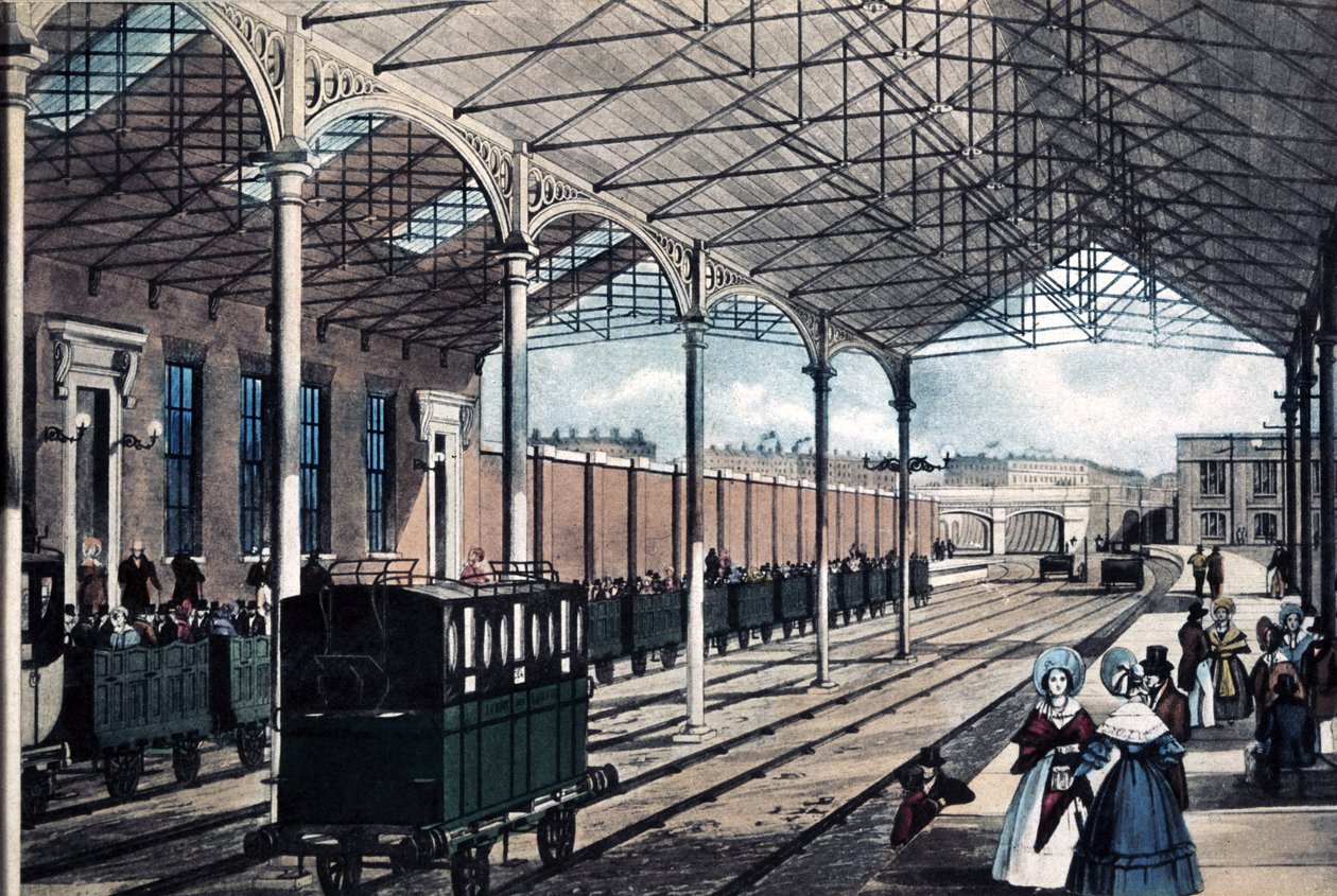 Estación de Euston, Londres, 1837 de English School