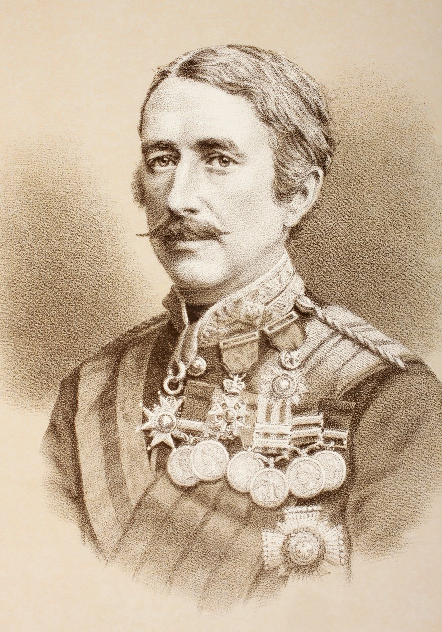 Mariscal de campo Garnet Joseph Wolseley, 1er vizconde Wolseley, c.1890 de English School