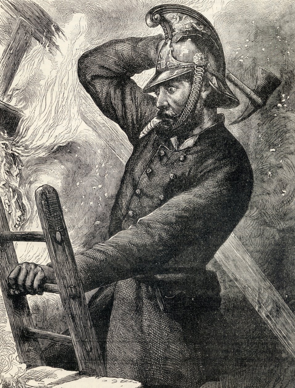 Bombero, ilustración de 