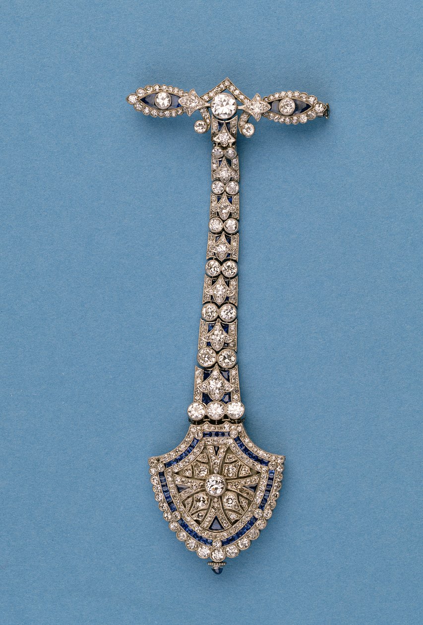 Reloj de bolsillo (zafiro y diamante) de English School