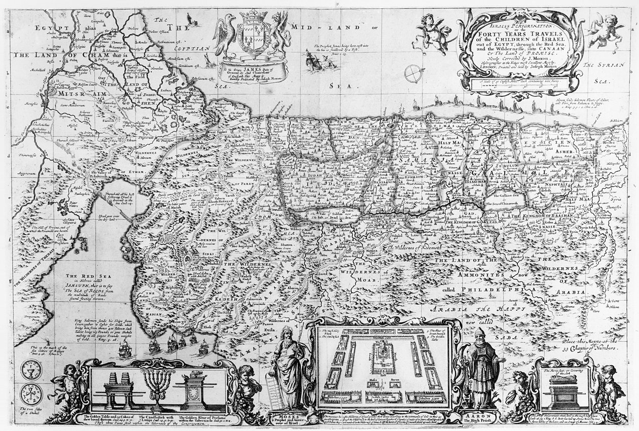 Cuarenta años de viajes de los hijos de Israel de English School