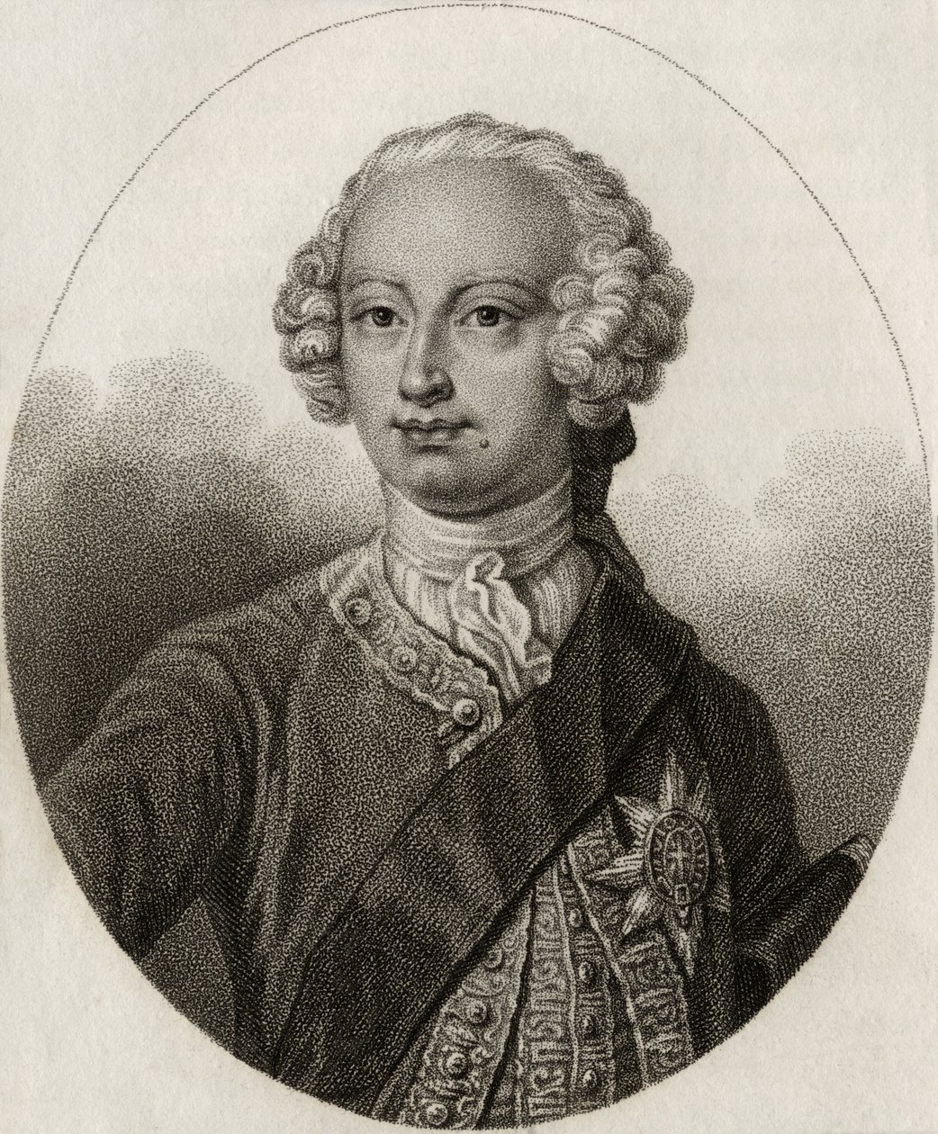 Federico, Príncipe de Gales, grabado por Gerimia, de 