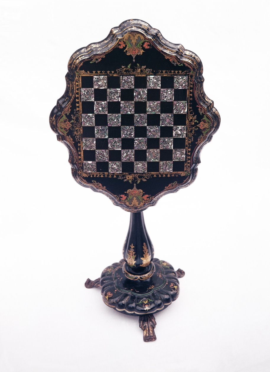 Mesa de juegos, c.1850-60 de English School