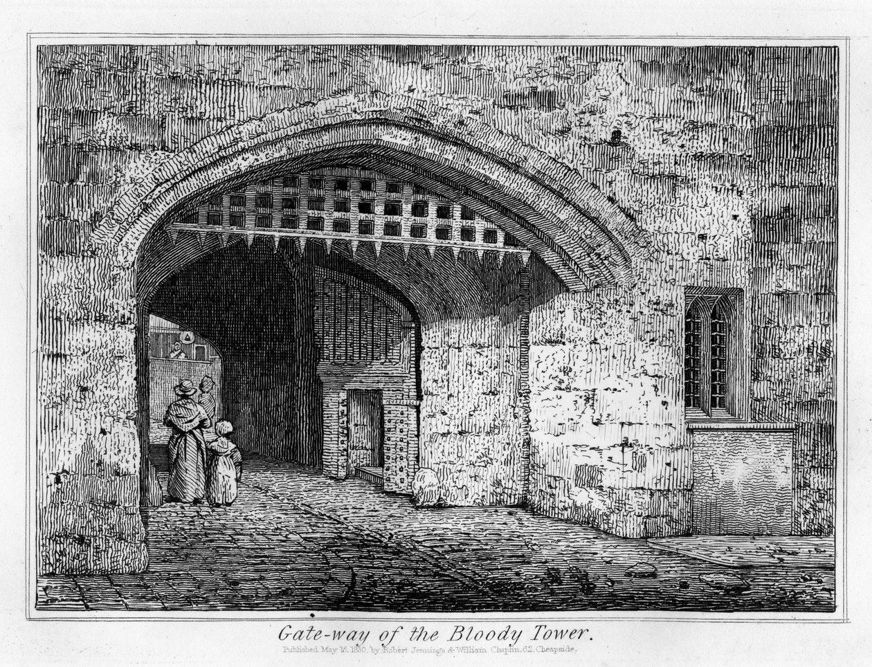 Puerta de la Torre Sangrienta, 1830 de English School
