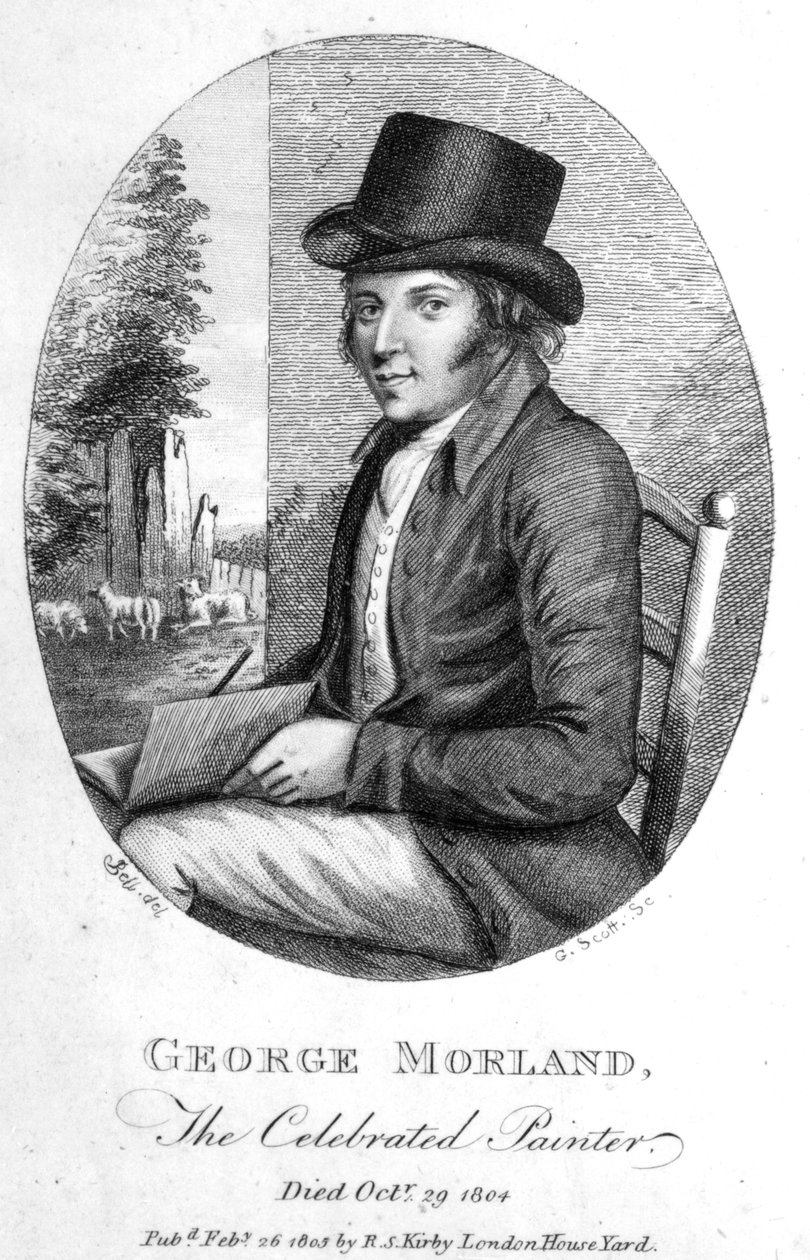 George Morland, grabado por G. Scott, 1805 de English School