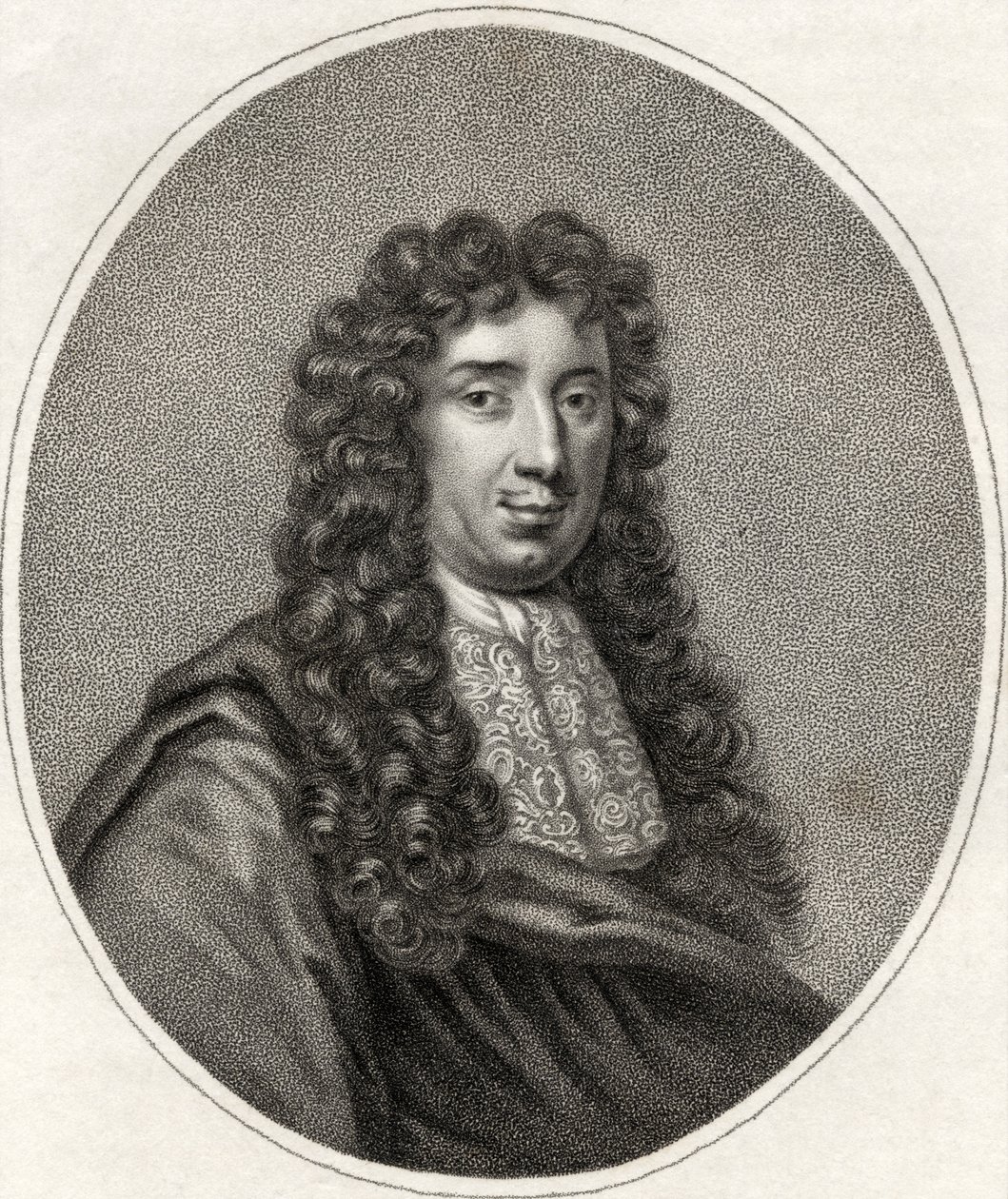George Savile, grabado por Bocquet, ilustración de 