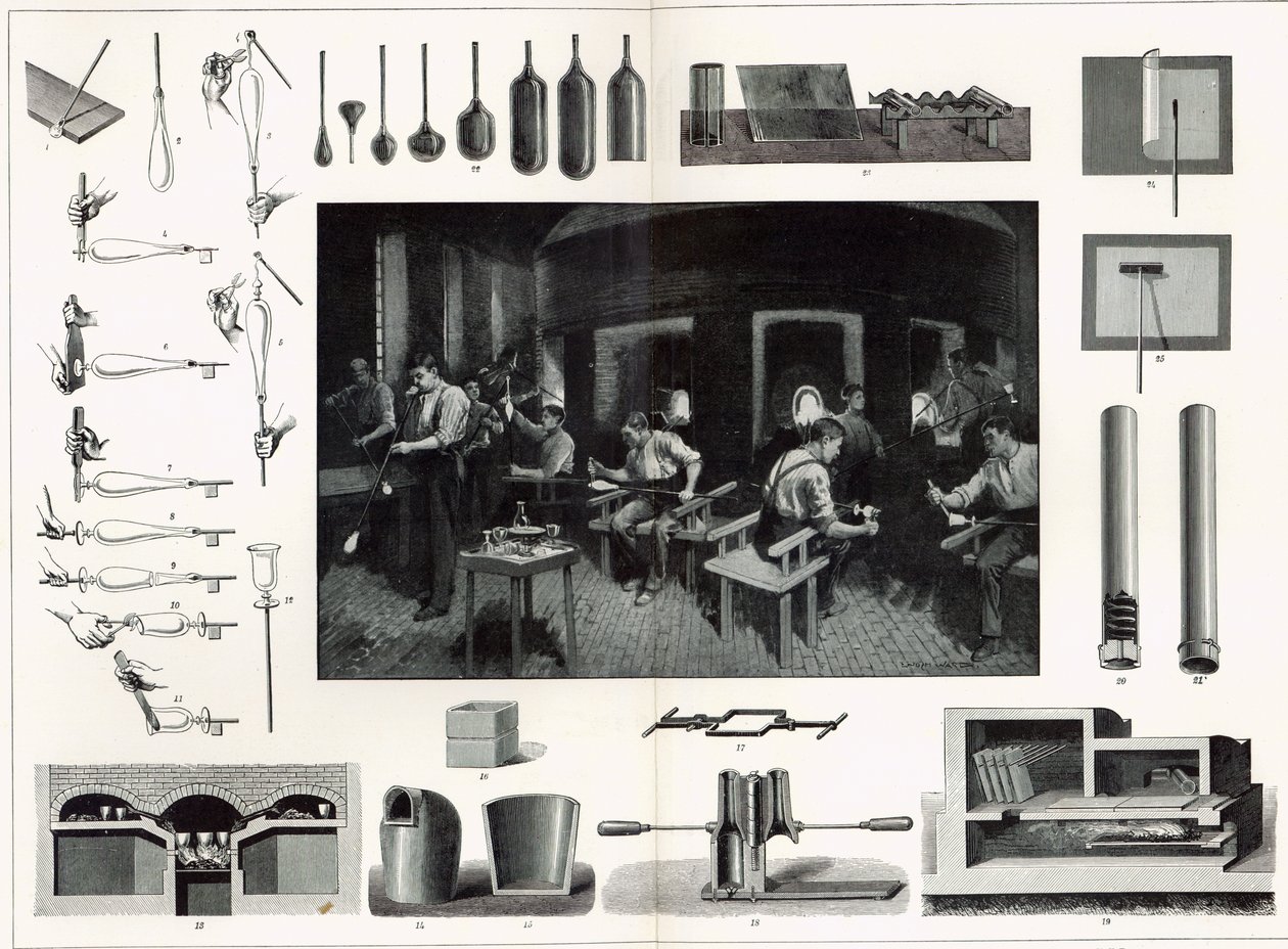 Fabricación de vidrio de English School