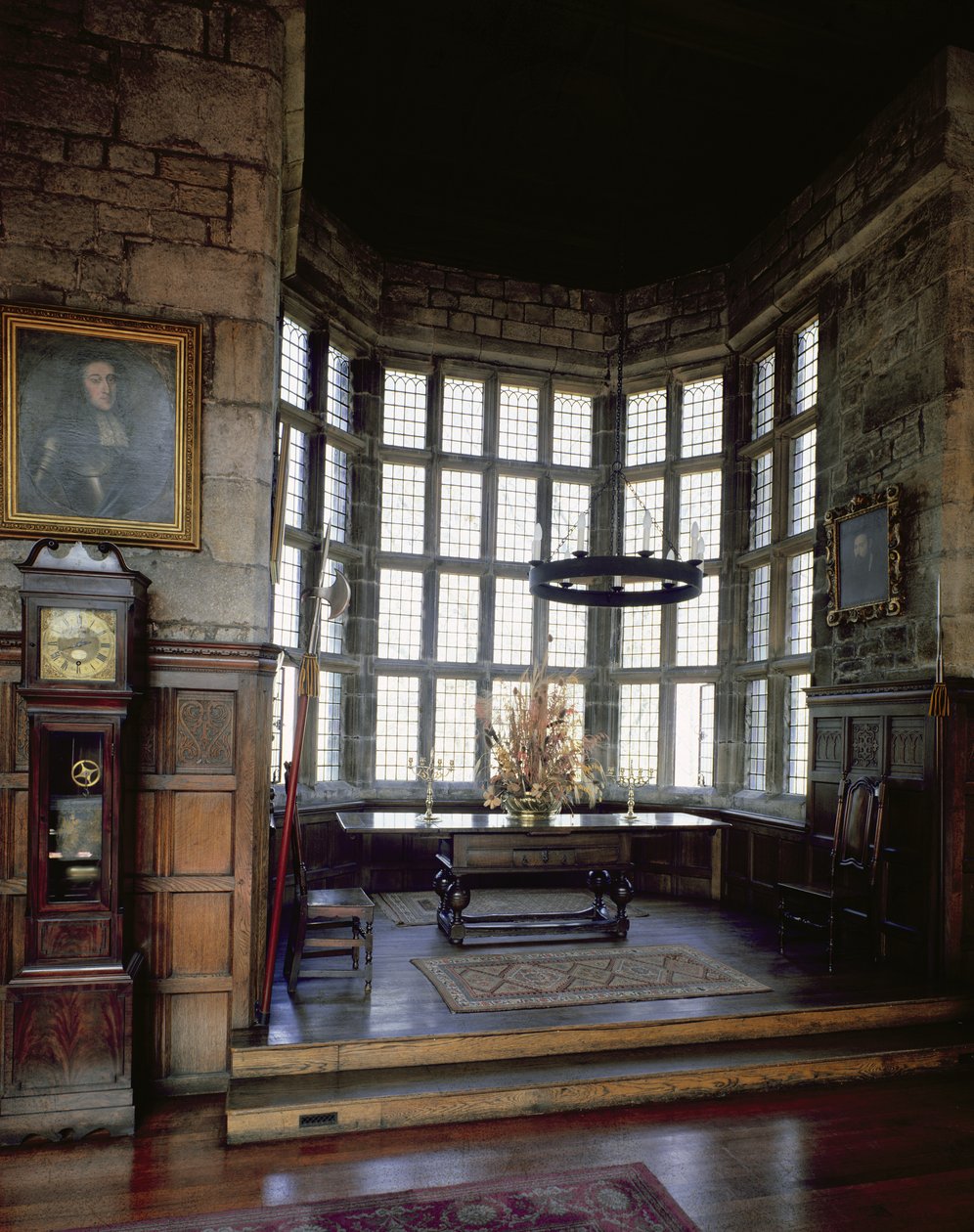 Torre Hoghton, Lancashire: Sala de Banquetes, siglo XVI de English School