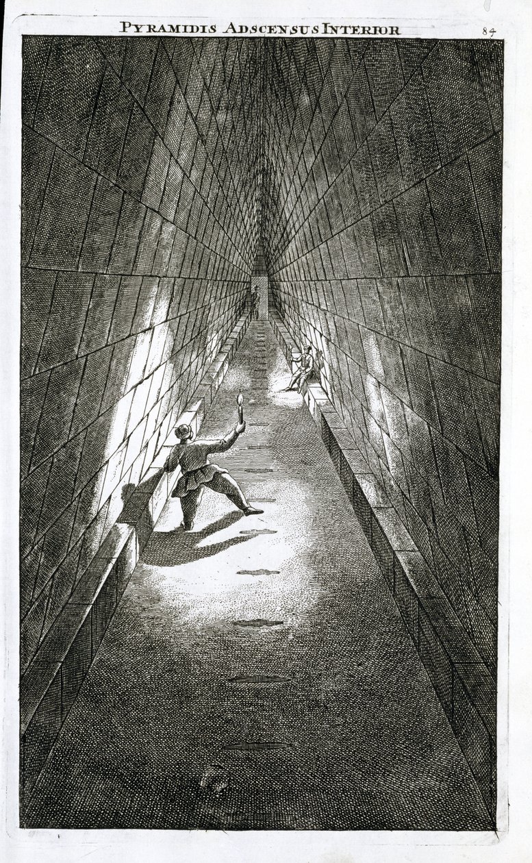Ascenso Interior de una Pirámide, c.1780 de English School