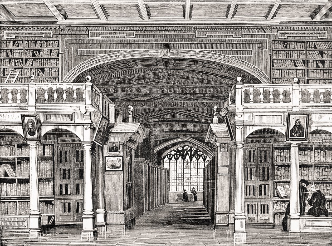 Interior de la Biblioteca Bodleiana, de 