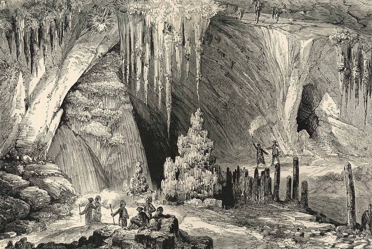 Interior de la Gruta de Antíparos de English School