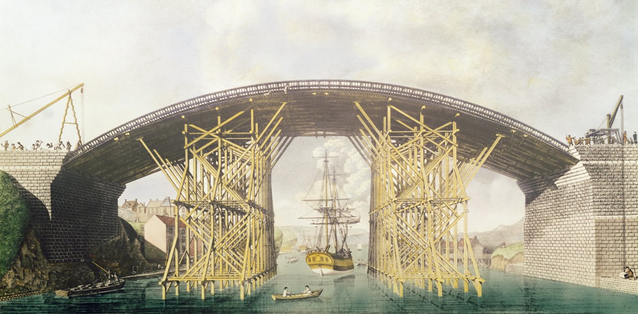 Puente de hierro sobre el Wear de English School