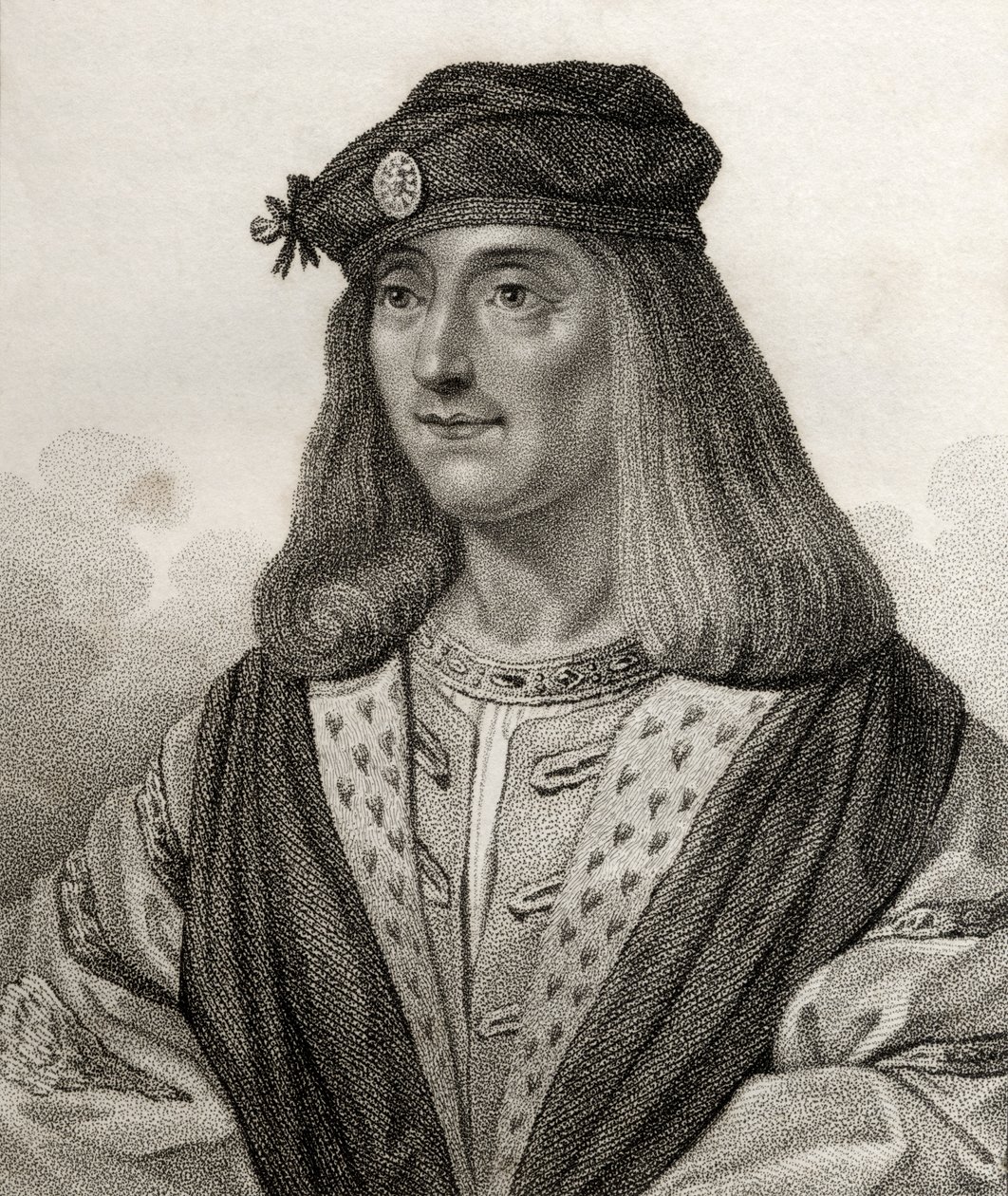 James IV, Rey de Escocia, grabado por Geremia, ilustración de 
