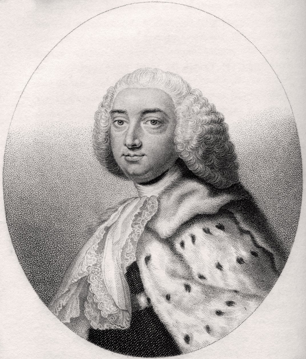 John Perceval, grabado por Freeman, ilustración de 