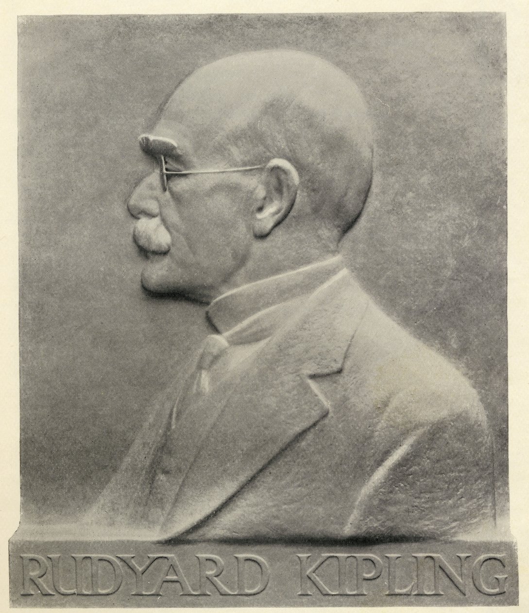 Joseph Rudyard Kipling, una placa de Patrick Synge-Hutchison, de 