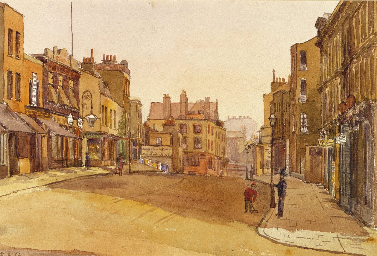 Calle de la Iglesia de Kensington, 1892 de English School