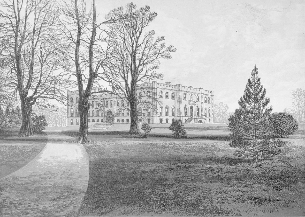 Castillo de Kimbolton, 1880 de English School