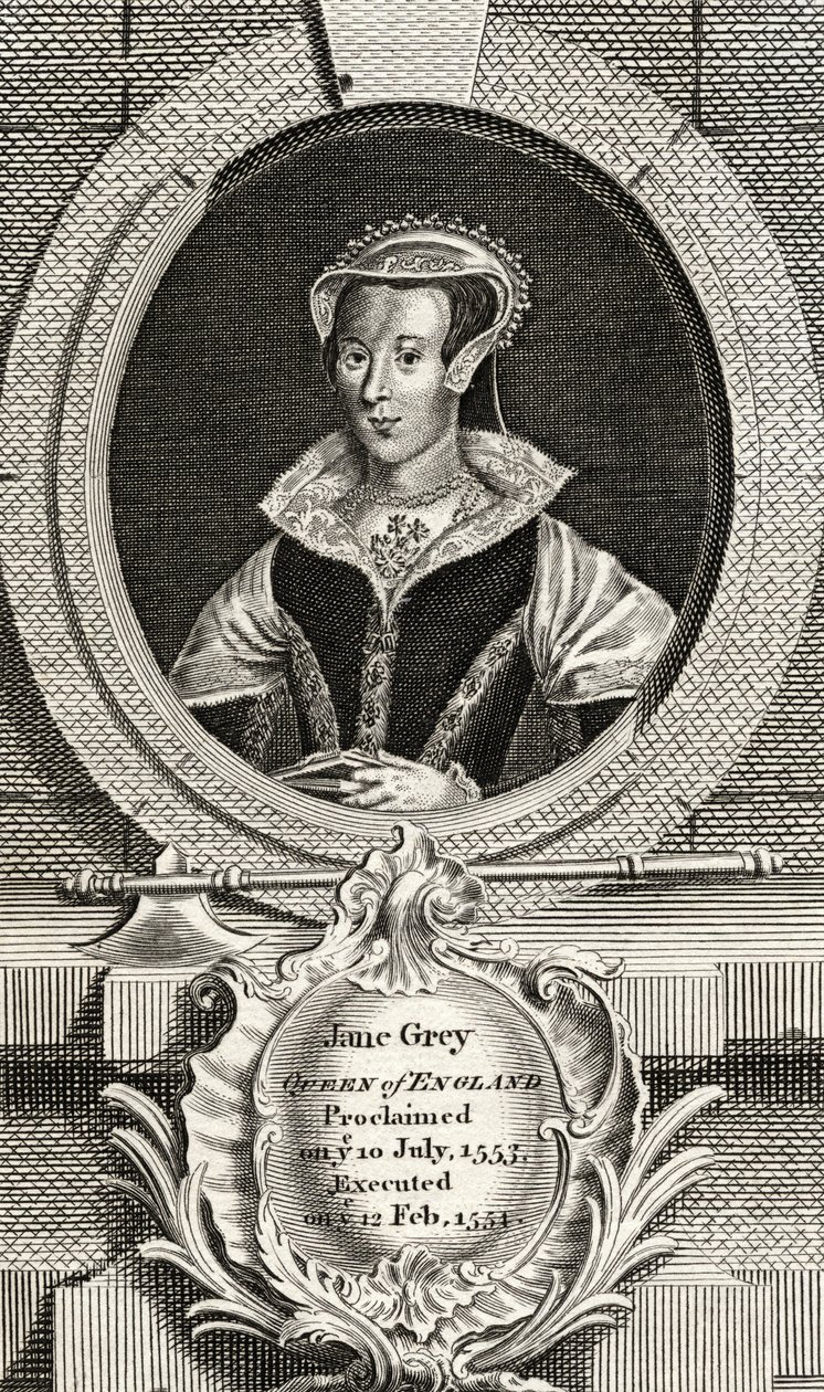Lady Jane Grey (1537-54) de English School
