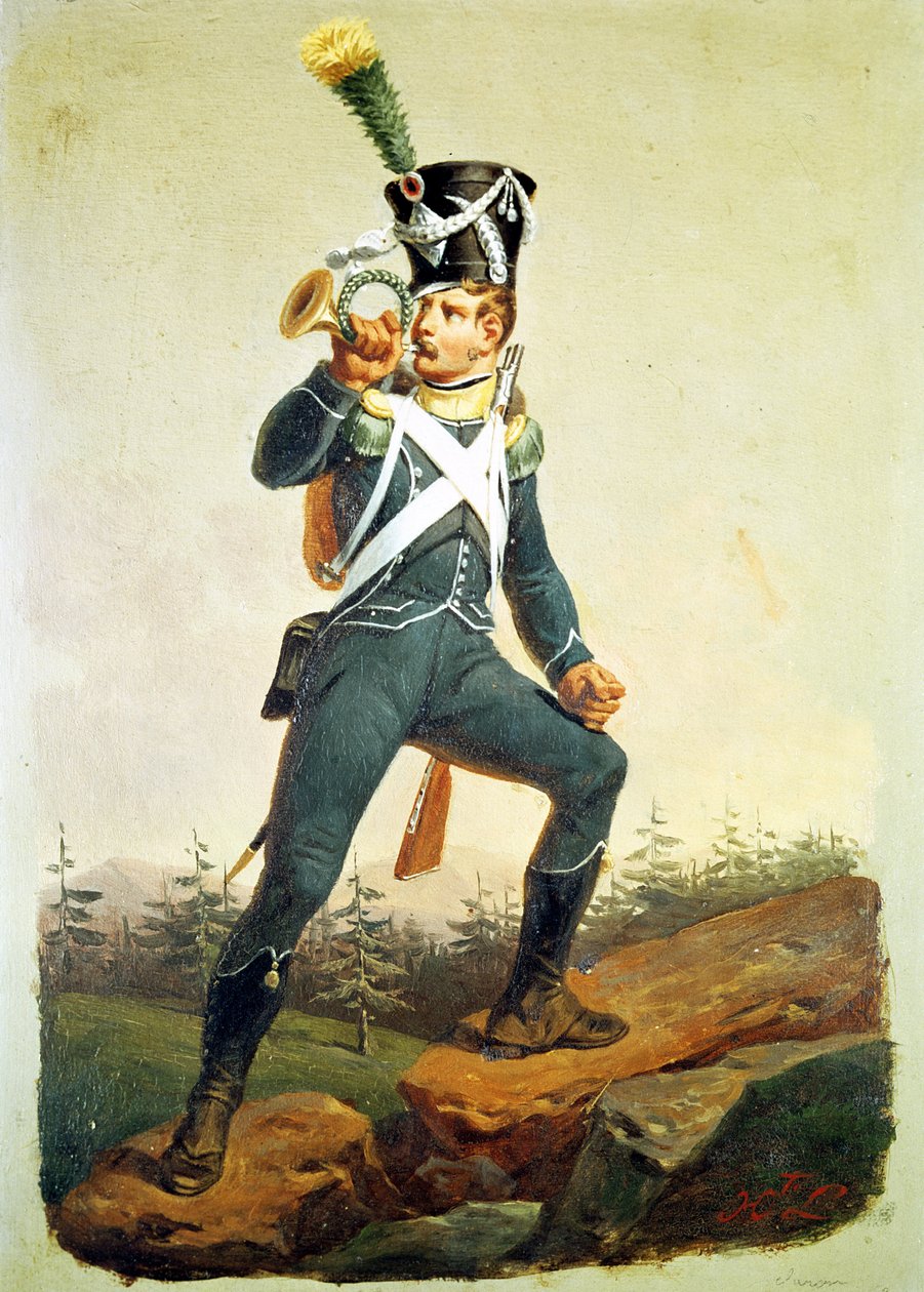 Abanderado de infantería ligera, 1811 de English School