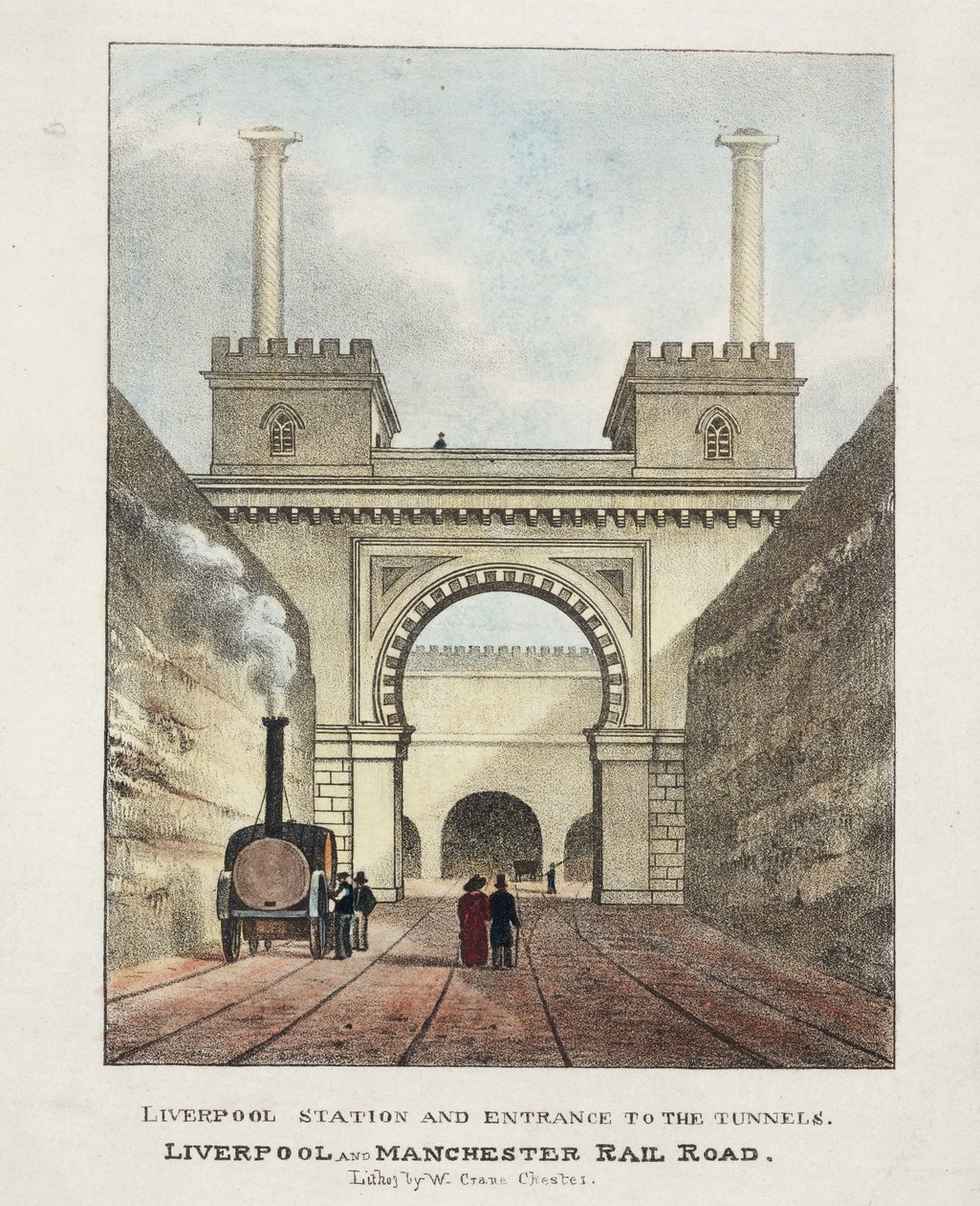 Estación de Liverpool y entrada a los túneles de English School