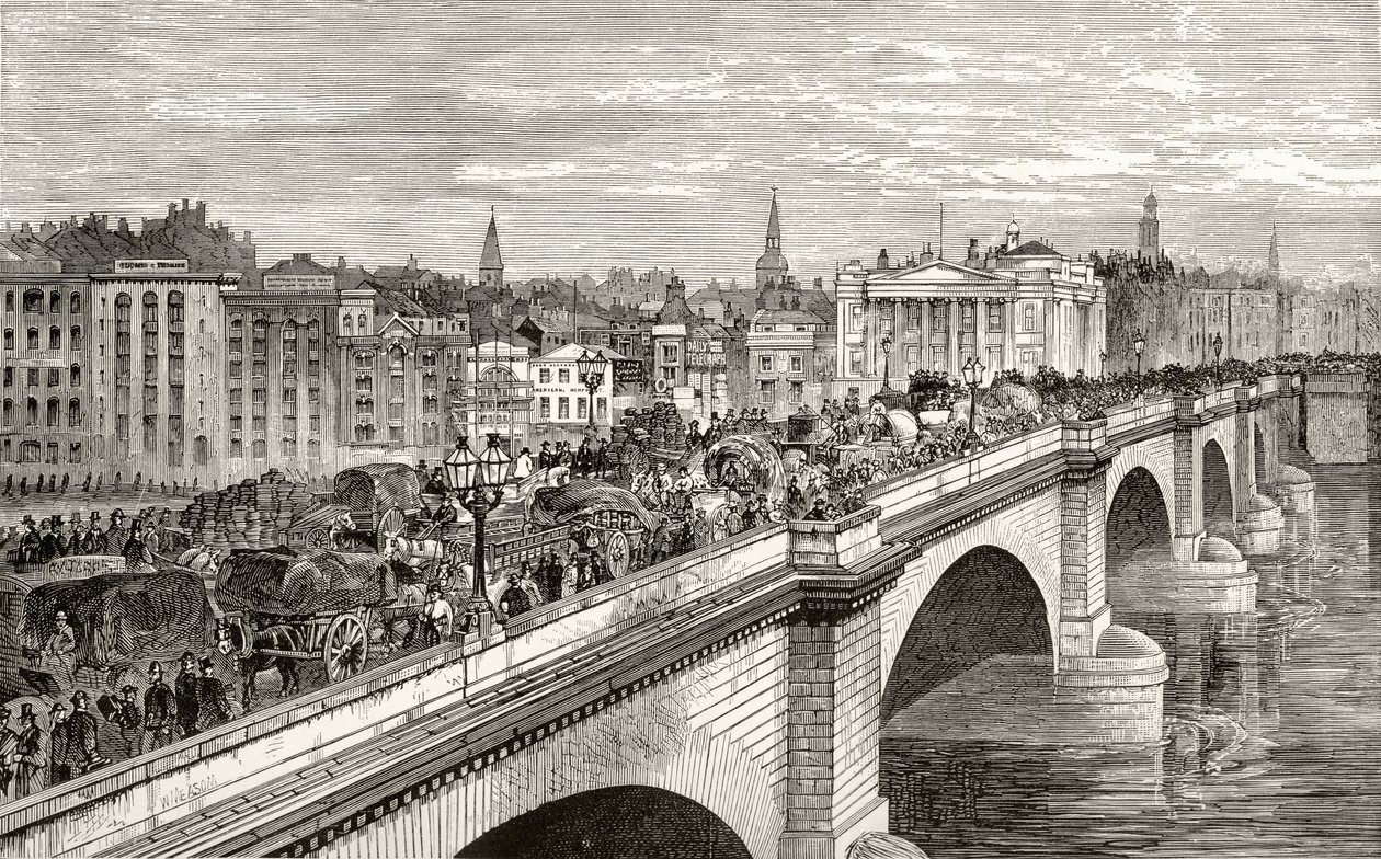 Puente de Londres en el siglo XIX, de 