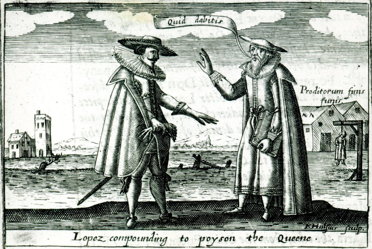 López conspirando para envenenar a la Reina de English School