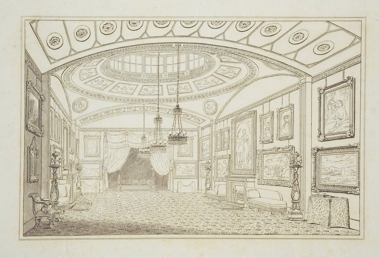Galería Británica de Lord De Tabley en Hill Street, 1818 de English School