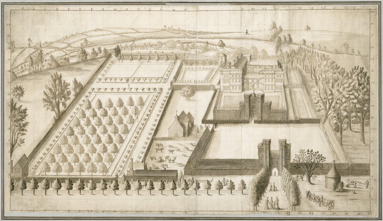 Castillo de Lullingstone, c.1670 de English School