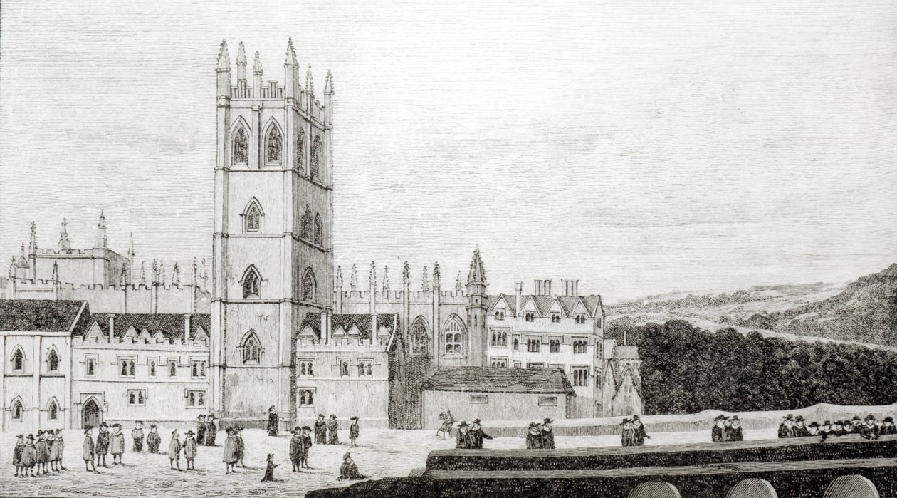 Magdalen College, Oxford en el siglo XVII de English School