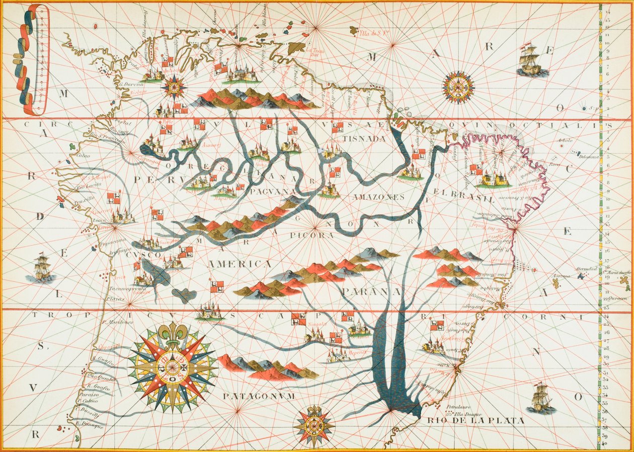 Mapa de América, 1878 de English School