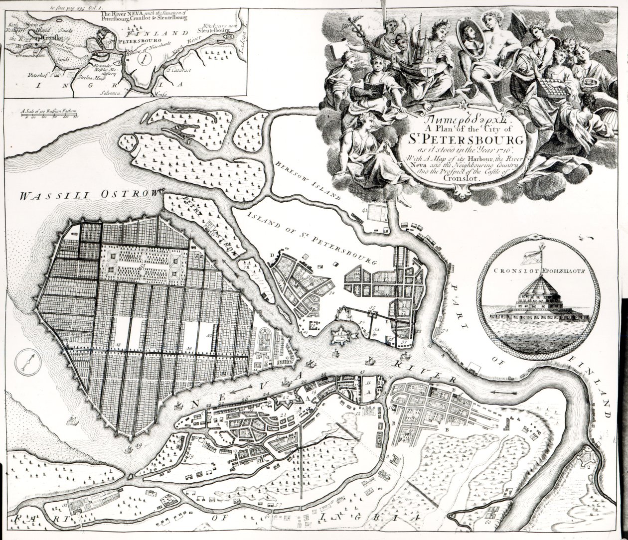 Mapa de San Petersburgo de English School