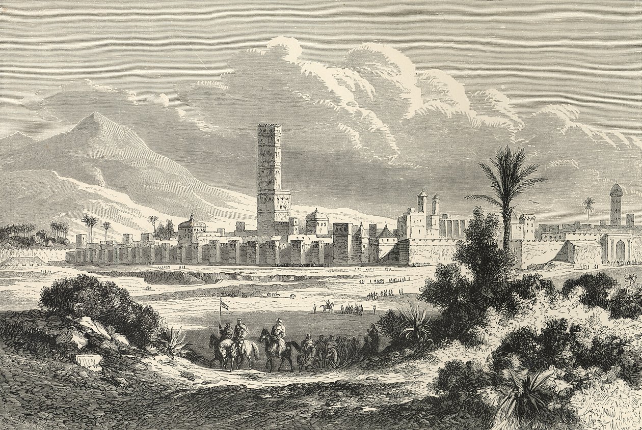 Marruecos: África, 1860s de English School