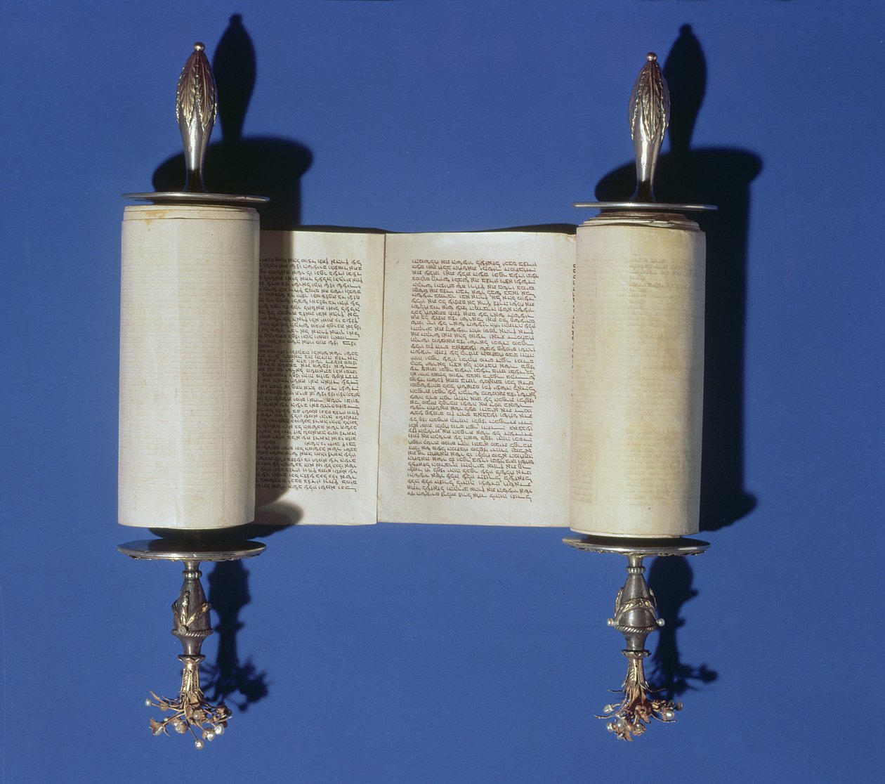 Miniatura del rollo de la Torá, 1765 de English School