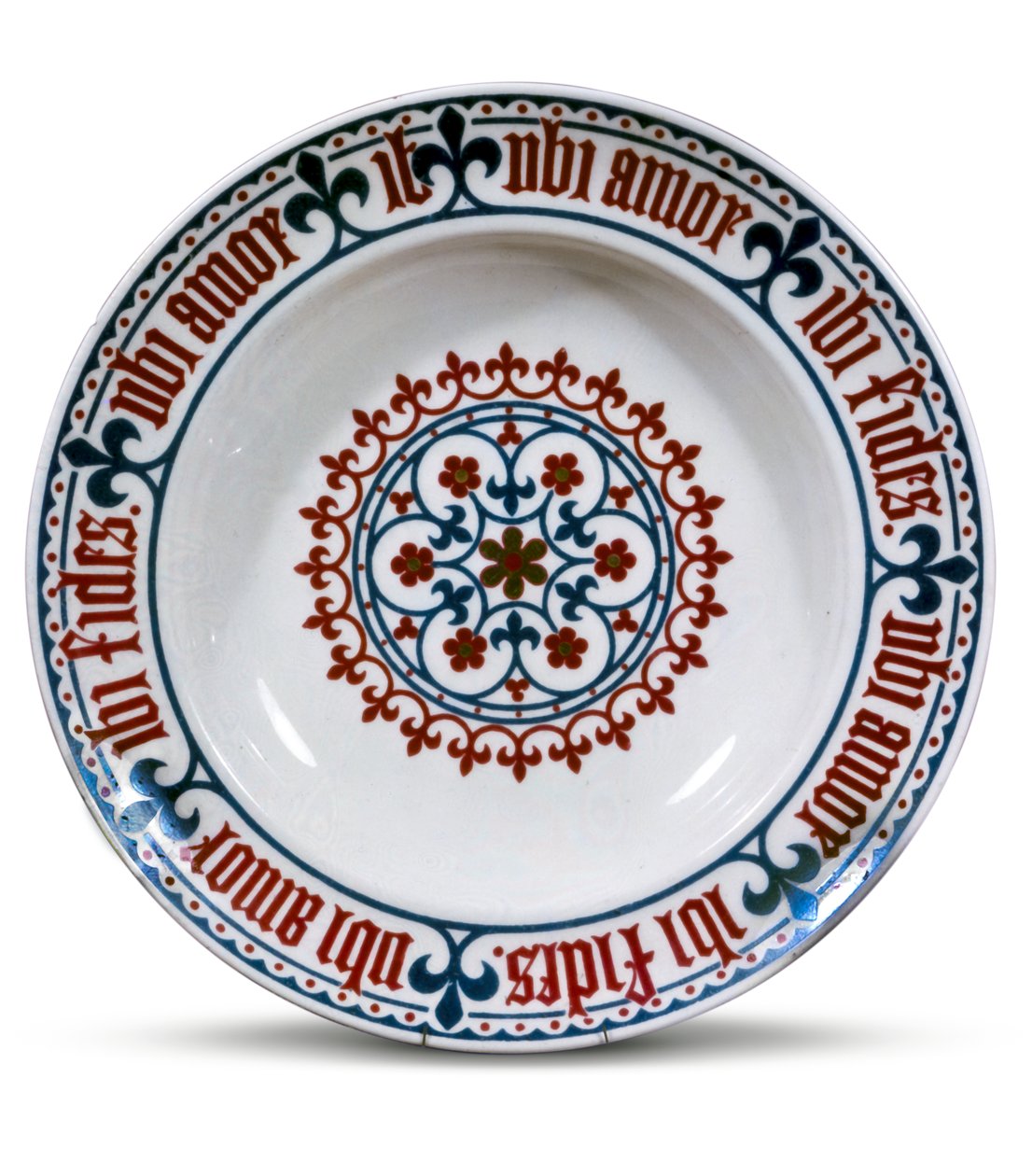 Plato de Minton diseñado por Pugin, 1851 de English School