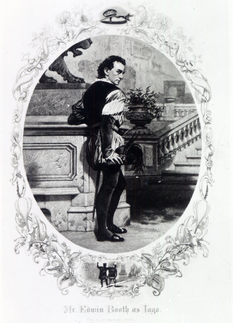 El Sr. Edwin Booth como Iago de English School