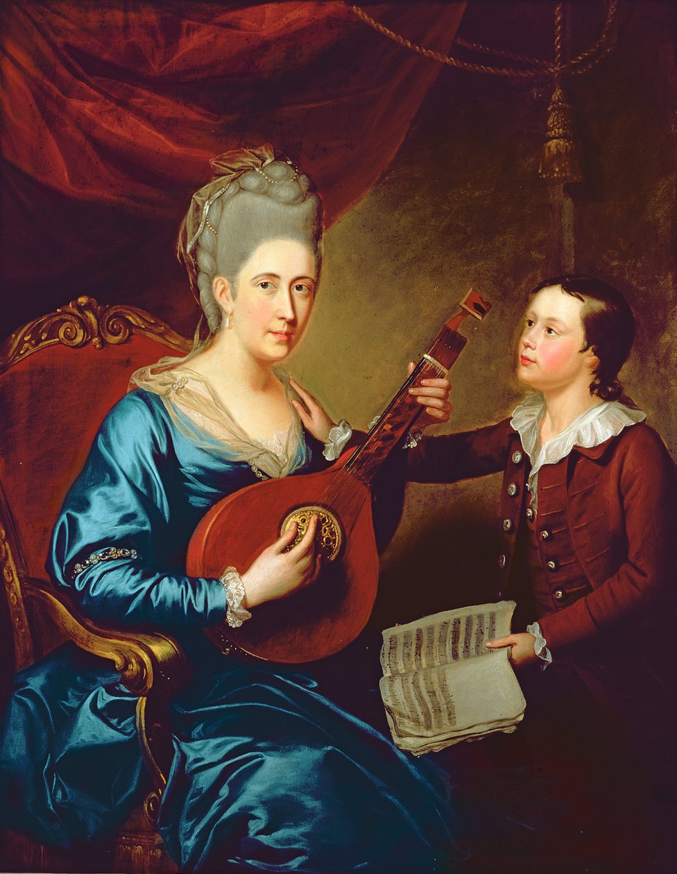 Sra. Joseph Bird con su hijo, c.1760 de English School