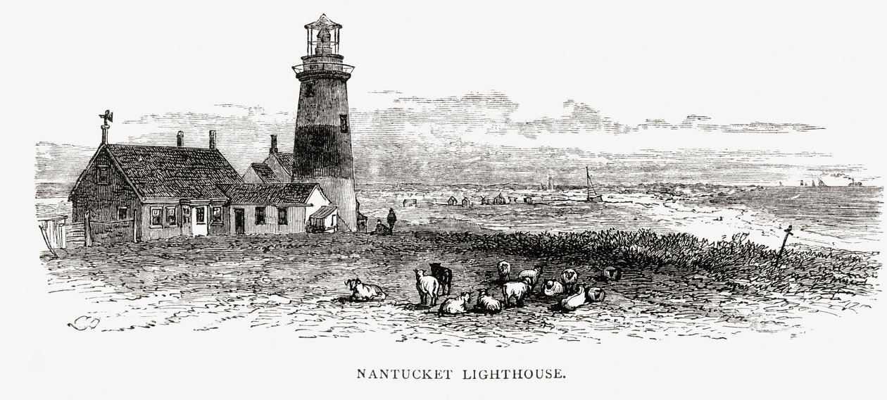 Faro de Nantucket, Massachusetts, c.1870, de 
