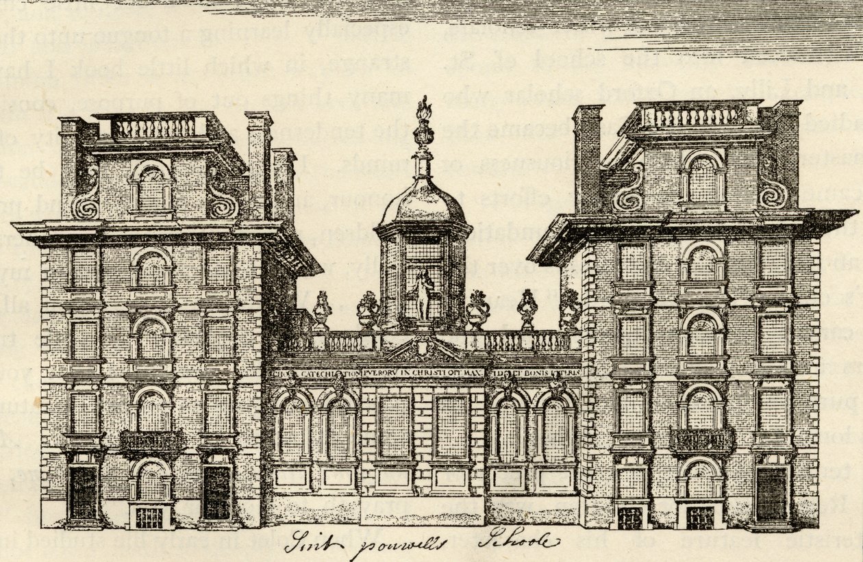 La antigua escuela de St. Paul de English School