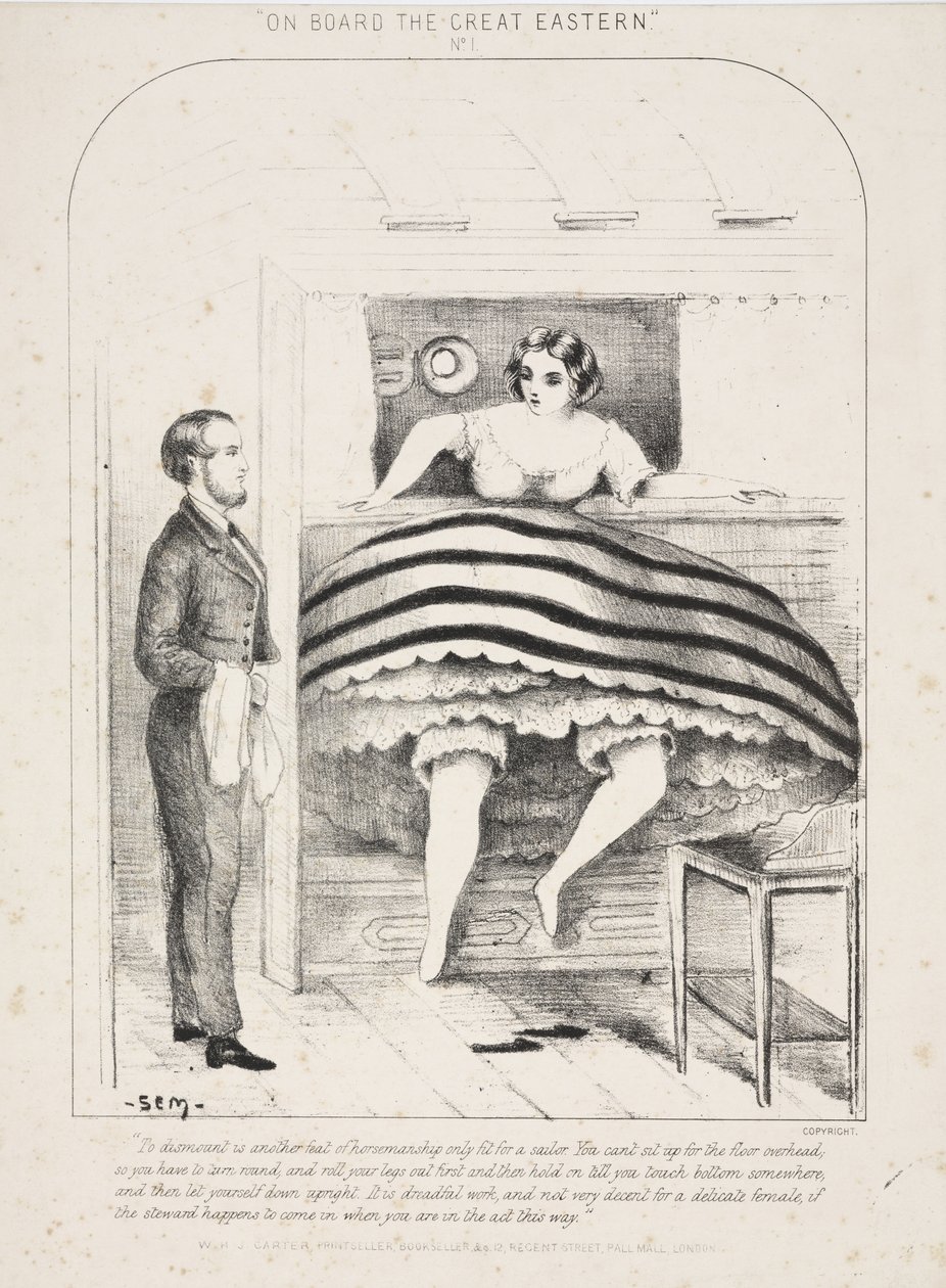 A bordo del Great Eastern No.1 (emitido por W.H.J. Carter, Londres) de English School