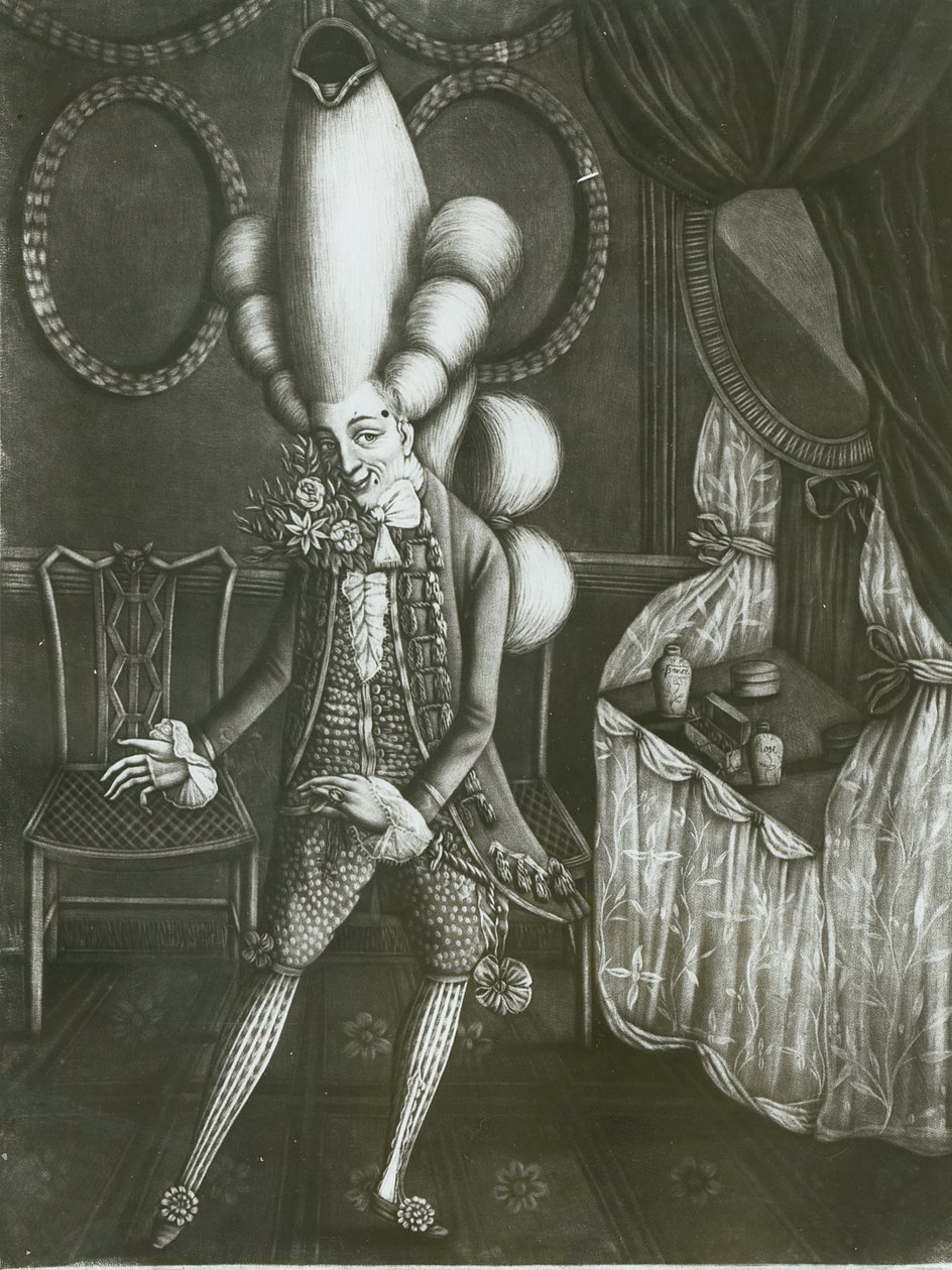 Macaroni del Panteón, 1773 de English School