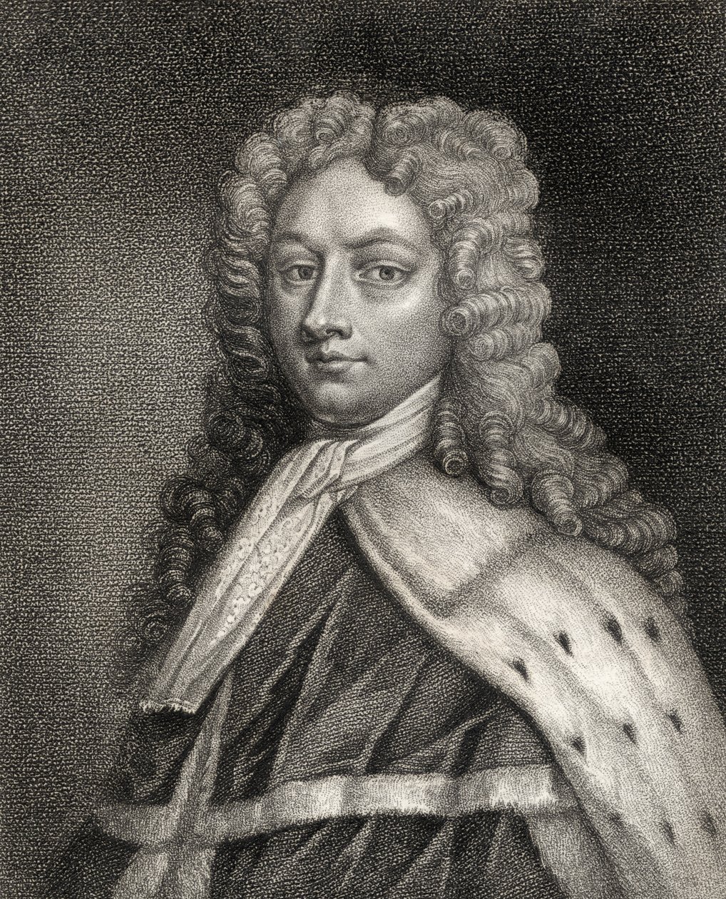 Philip Wharton, grabado por Geremia, ilustración de 