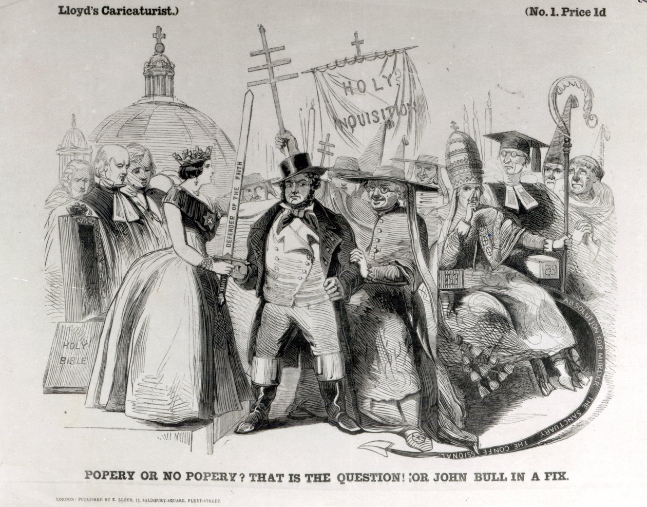 Papismo o No Papismo 1850 de English School