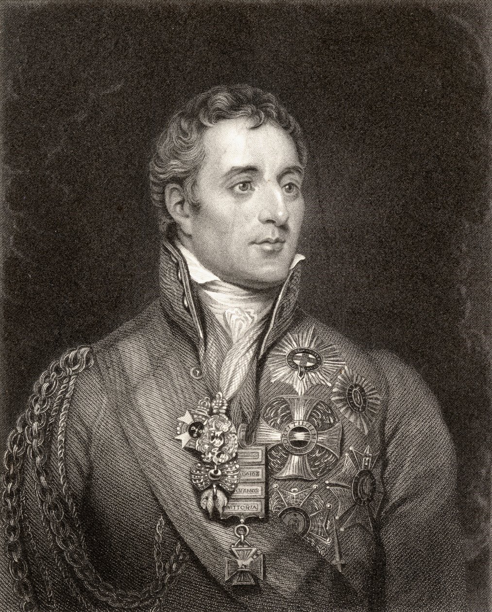 Retrato de Arthur Wellesley, 1er Duque de Wellington (1769-1852) de English School