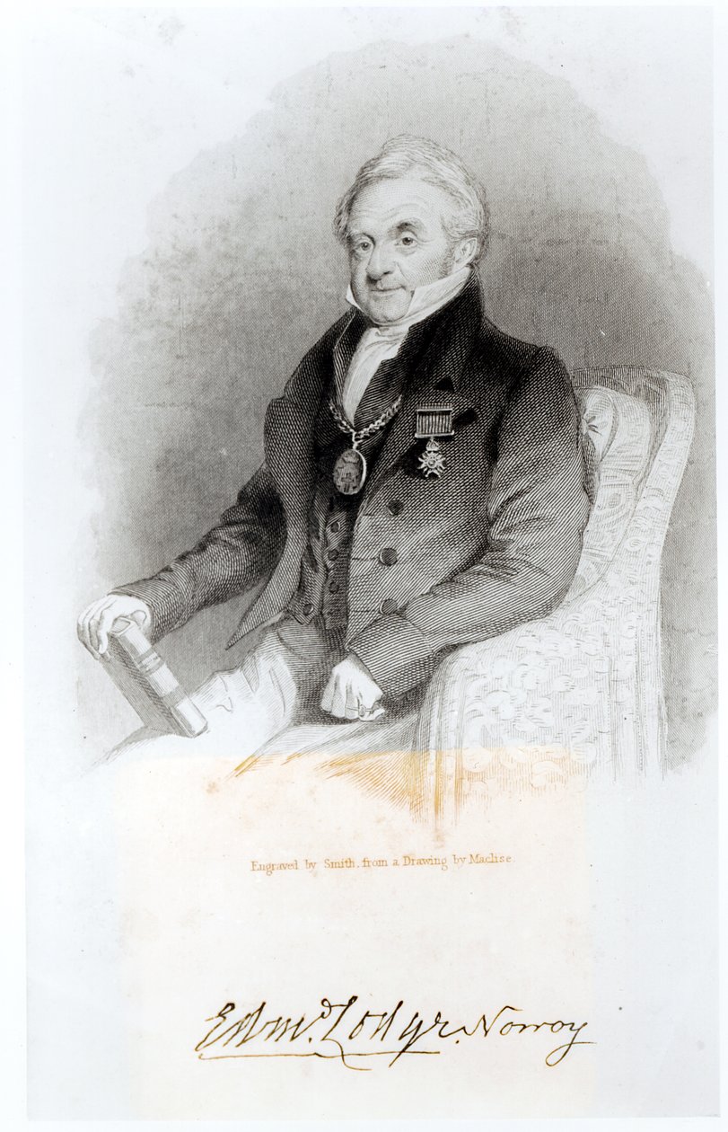 Retrato de Edmund Lodge de English School