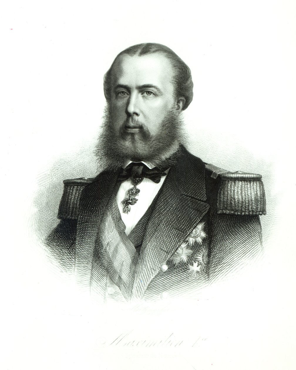 Retrato del emperador Maximiliano de México, 1864 de English School