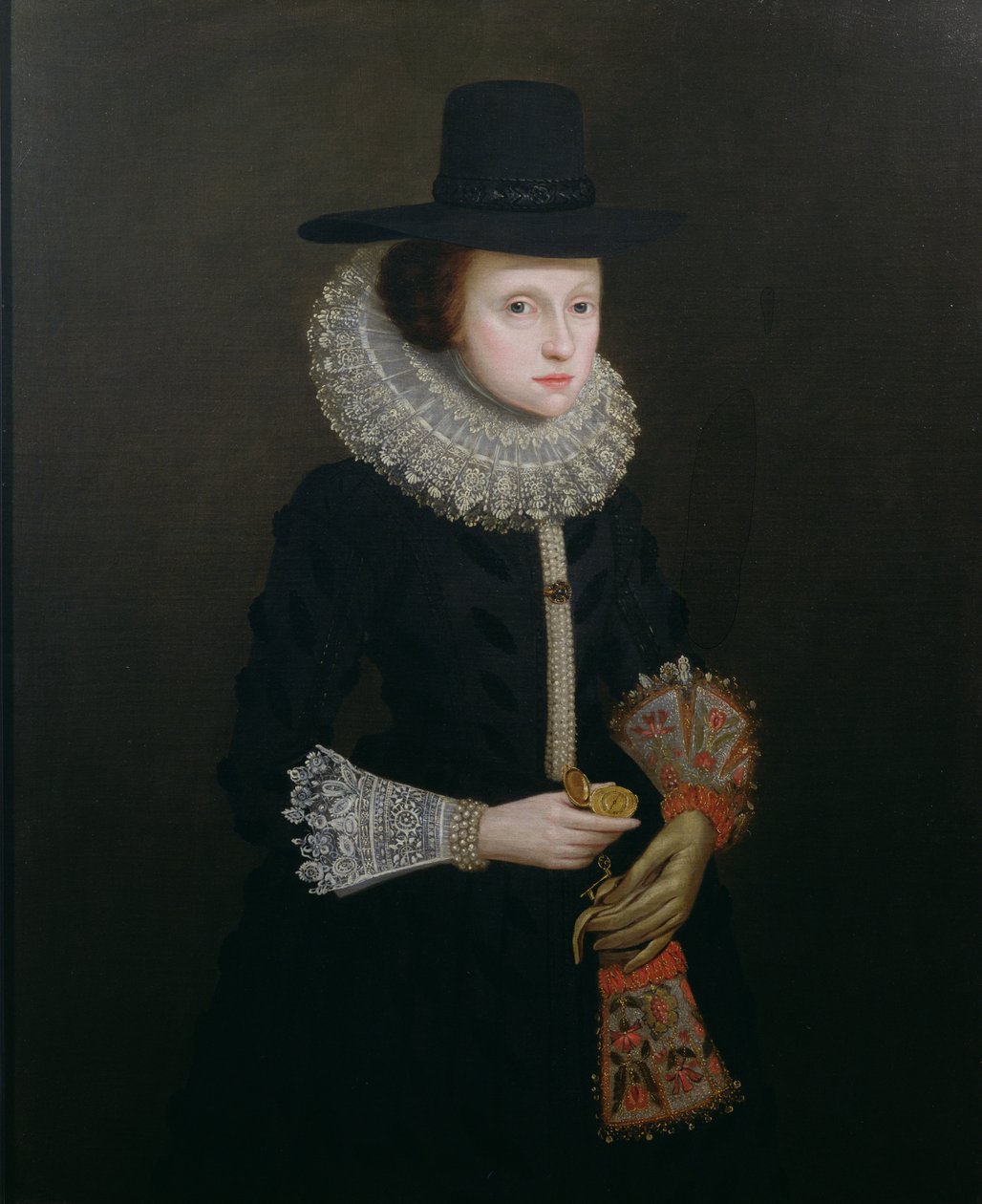 Retrato de Hester Crispe (de soltera Ireland), c.1620 de English School